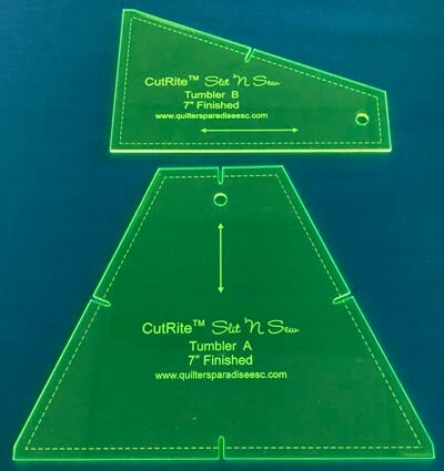 CutRite Slit 'N Sew Tumbler 7 Inch Finished Template Set