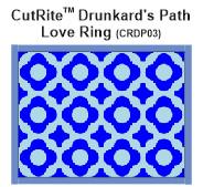 CutRite Slit 'N Sew Drunkard's Path Love Ring Quilt Pattern (CRDP03)