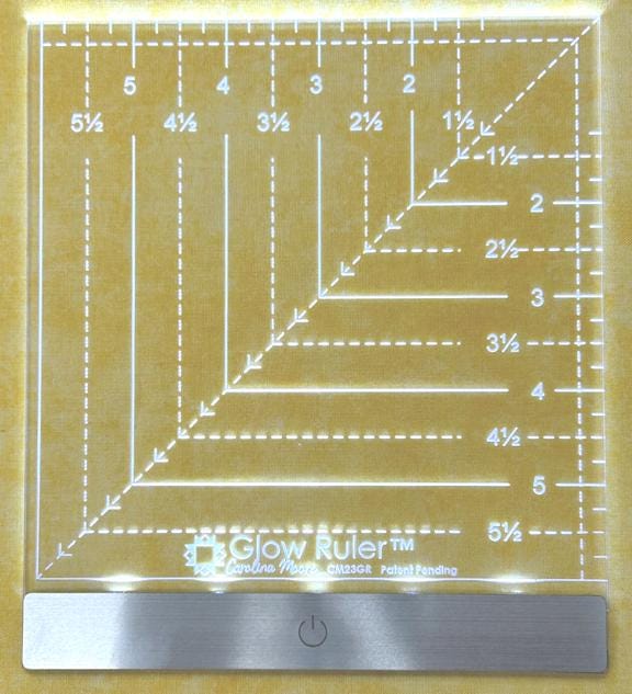 Carolina Moore 6 Inch Glow Ruler