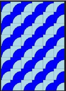CutRite Slit 'N Sew Drunkard's Path Fields & Furrows Quilt Pattern (CRDP05)