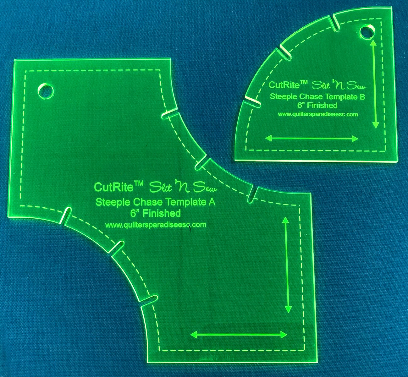 CutRite Slit 'N Sew Steeple Chase 6 Inch Finished Template Set