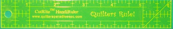 CutRite 1 x 6 Inch Mini HandiRuler