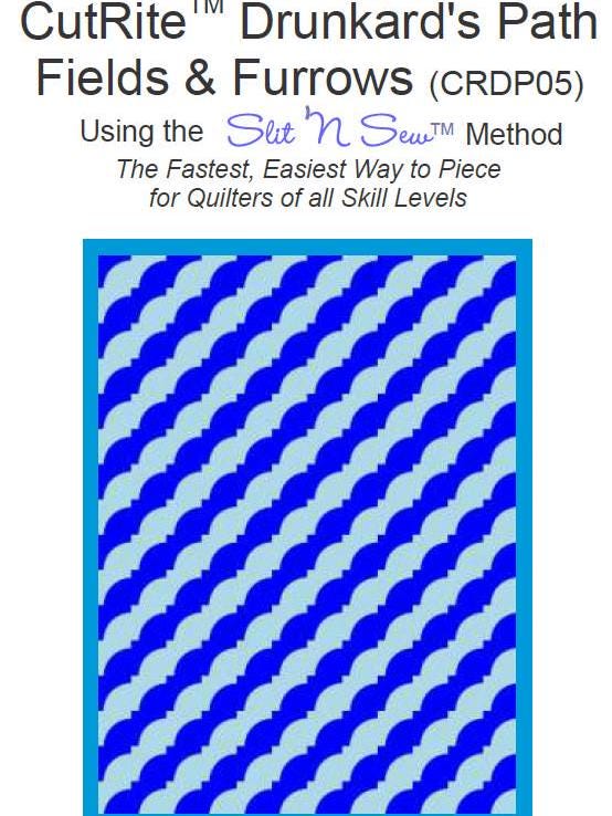 CutRite Slit 'N Sew Drunkard's Path Fields & Furrows Quilt Pattern (CRDP05)