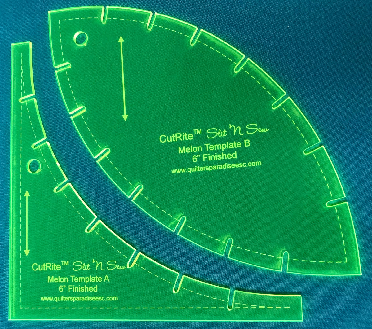 CutRite Slit 'N Sew Melon 6 Inch Finished Template Set