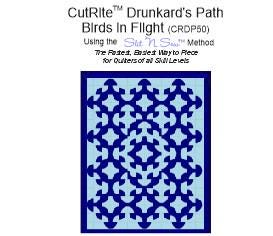 CutRite Slit 'N Sew Drunkard's Path Birds in Flight Quilt Pattern (CRDP50)
