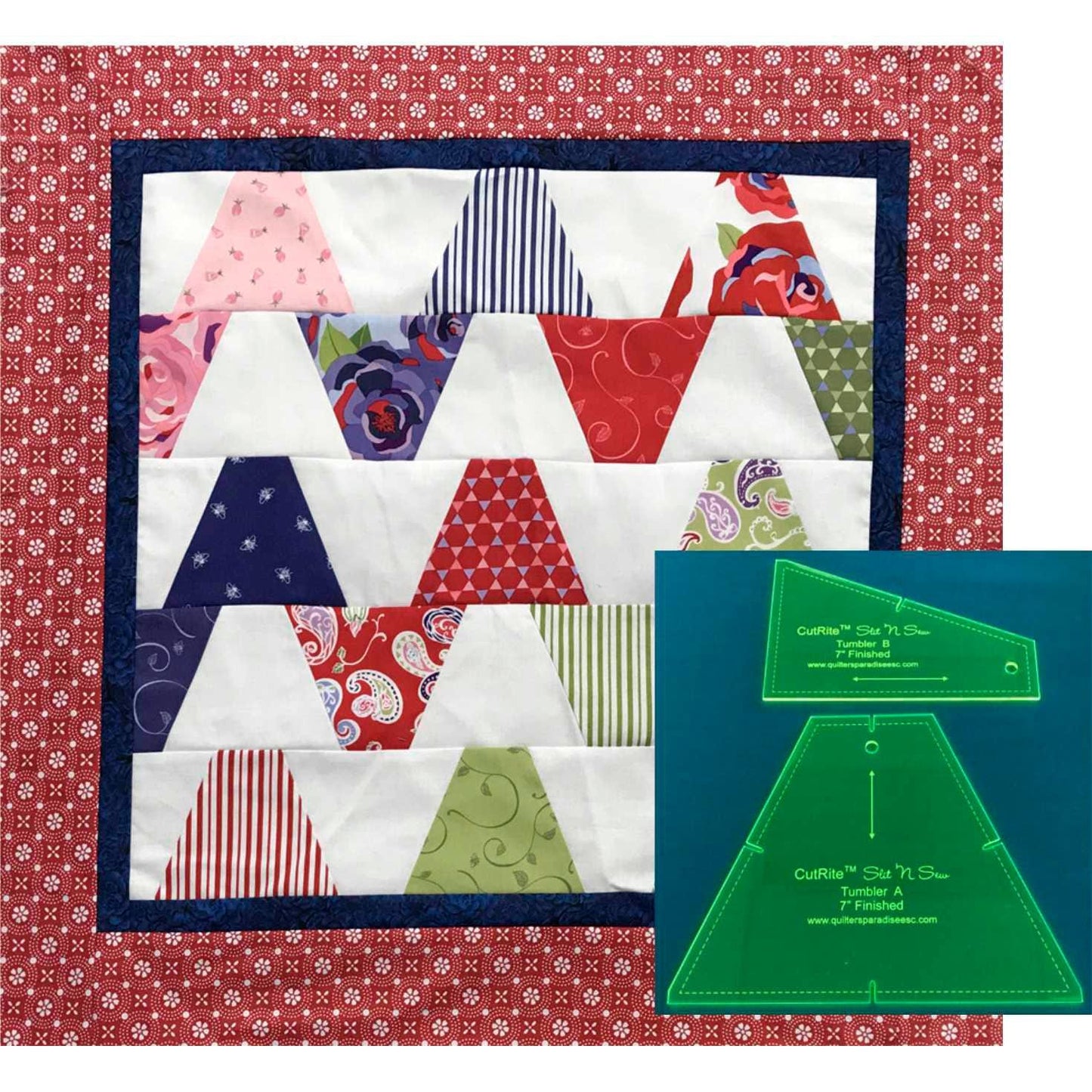 CutRite Slit 'N Sew Tumbler 7 Inch Finished Template Set