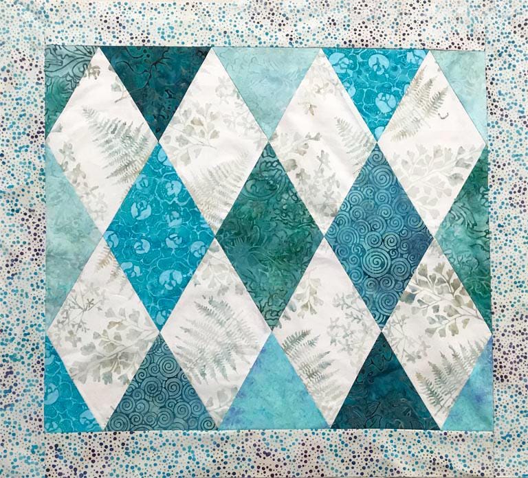 CutRite Slit 'N Sew 60 Degree Diamond 9 Inch Finished Template Set