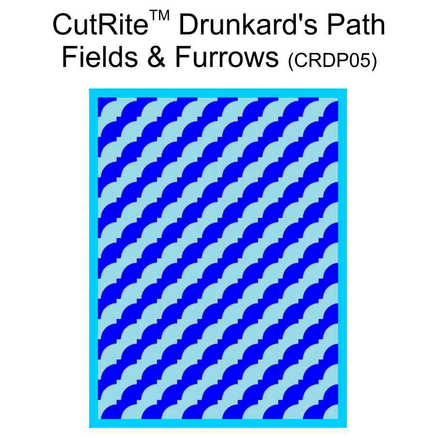 CutRite Slit 'N Sew Drunkard's Path Fields & Furrows Quilt Pattern (CRDP05)