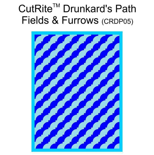 CutRite Slit 'N Sew Drunkard's Path Fields & Furrows Quilt Pattern (CRDP05)