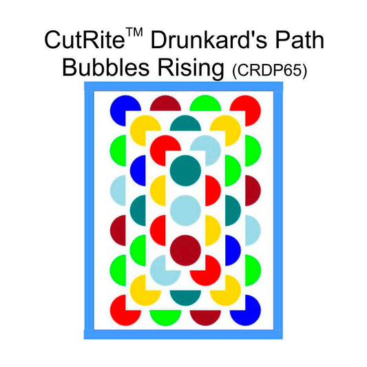CutRite Slit 'N Sew Drunkard's Path Bubbles Rising Quilt Pattern (CRPD65)