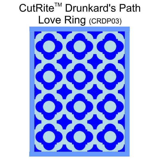 CutRite Slit 'N Sew Drunkard's Path Love Ring Quilt Pattern (CRDP03)