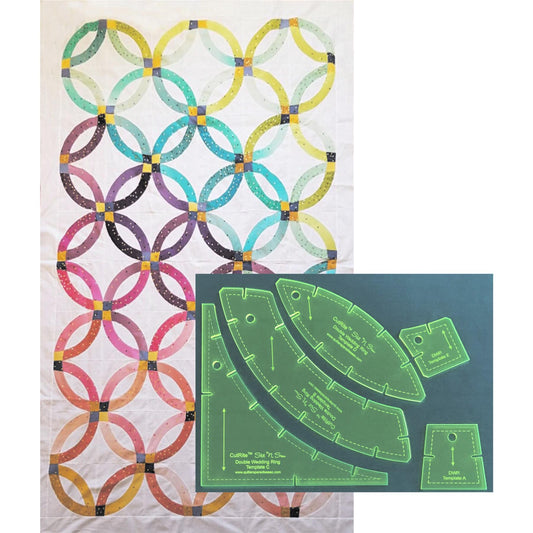 CutRite Slit 'N Sew Double Wedding Ring Template Set